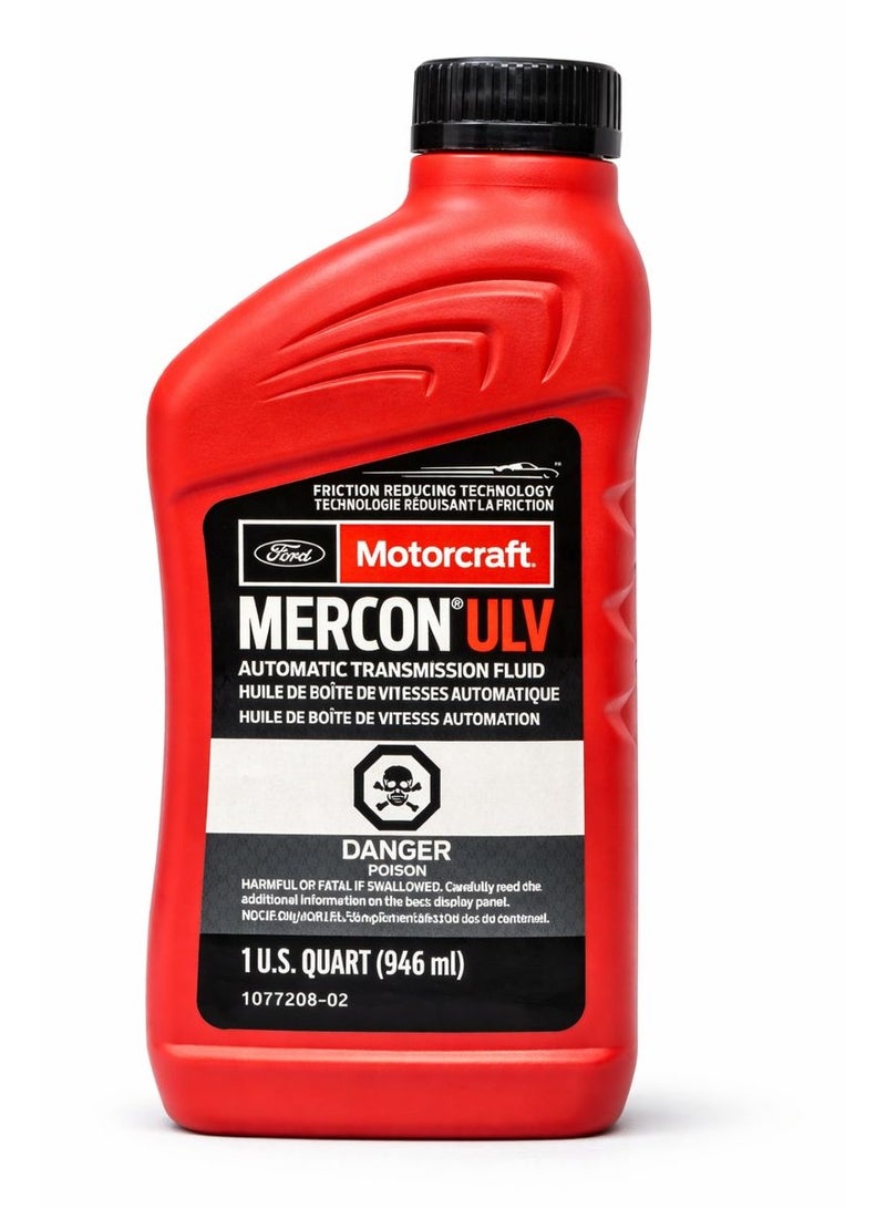 Motorcraft MERCON ULV Automatic Transmission Fluid – 946 ml (1 US Quart)